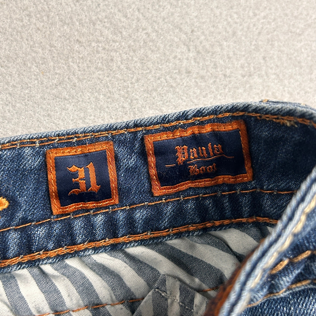 Women's Rock Revival Paula Boot Cut Big Stitch Jeans 34x32