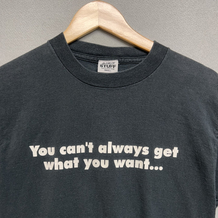 Y2K Joes Crab Shack "Can't Get What You Want" Shirt Size Small