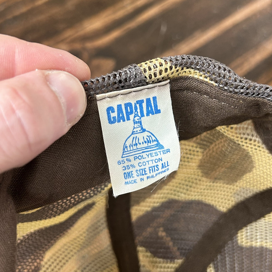 US Seal Vintage Camo Snapback Trucker Hat 80s