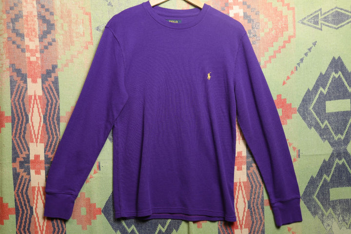 Polo Ralph Lauren Purple Thermal T Shirt Medium