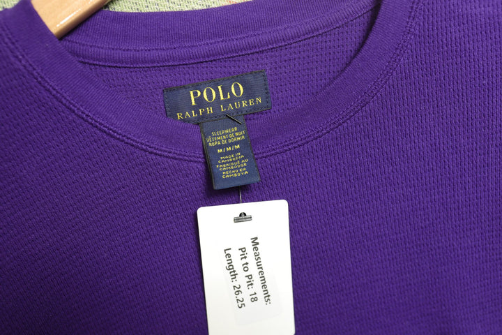 Polo Ralph Lauren Purple Thermal T Shirt Medium