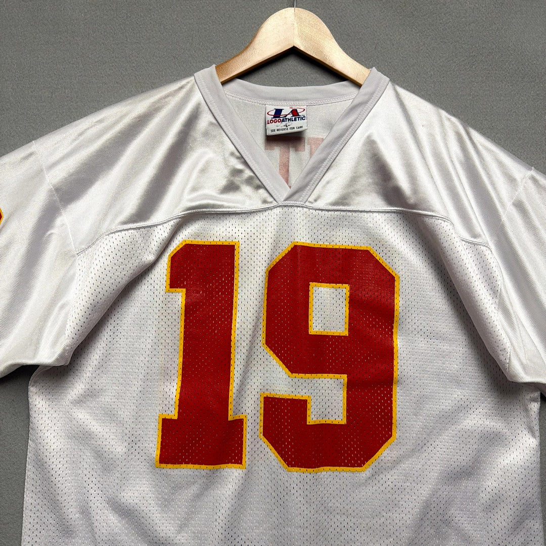 Vintage Kansas City Chiefs Joe Montana Logo Athletic Jersey Size Large
