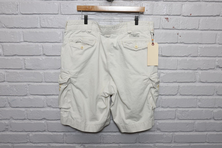 2000s polo ralph lauren white cargo shorts size 39/10.25