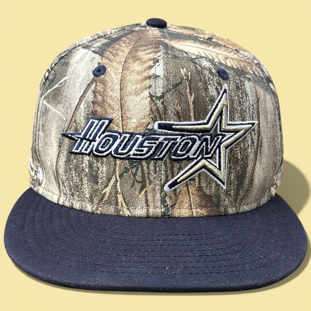 Houston Astros New Era Realtree Camo Fitted Hat Size 7 1/2