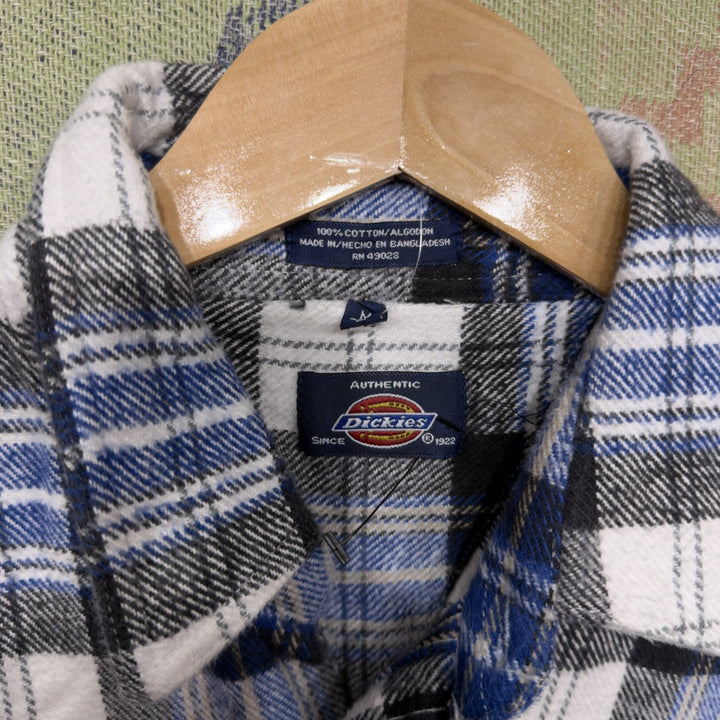 Dickies Vintage 2000s Y2K  Flannel Button Down Shirt Size Large Grunge