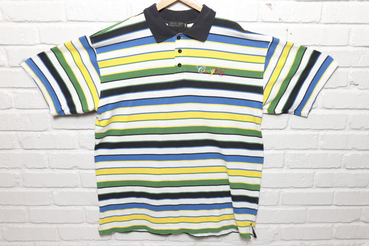 Coogi Vintage Striped Polo Shirt XXXL 2000s