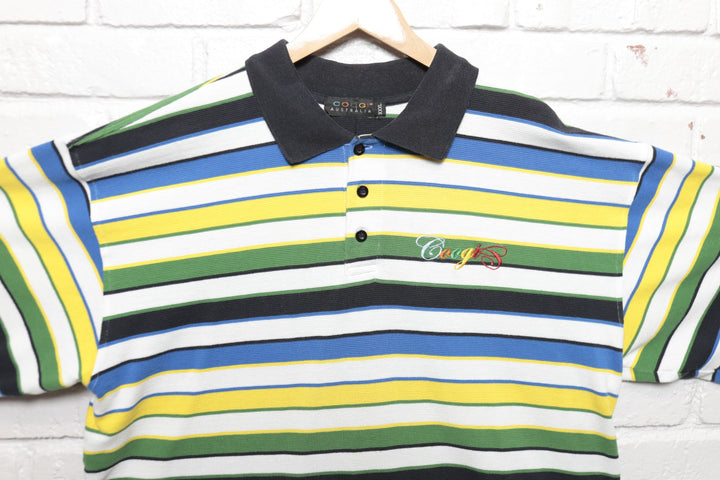 Coogi Vintage Striped Polo Shirt XXXL 2000s