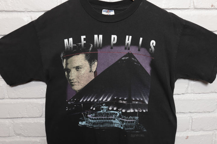 Memphis Elvis Vintage Tourist T Shirt 90s Medium