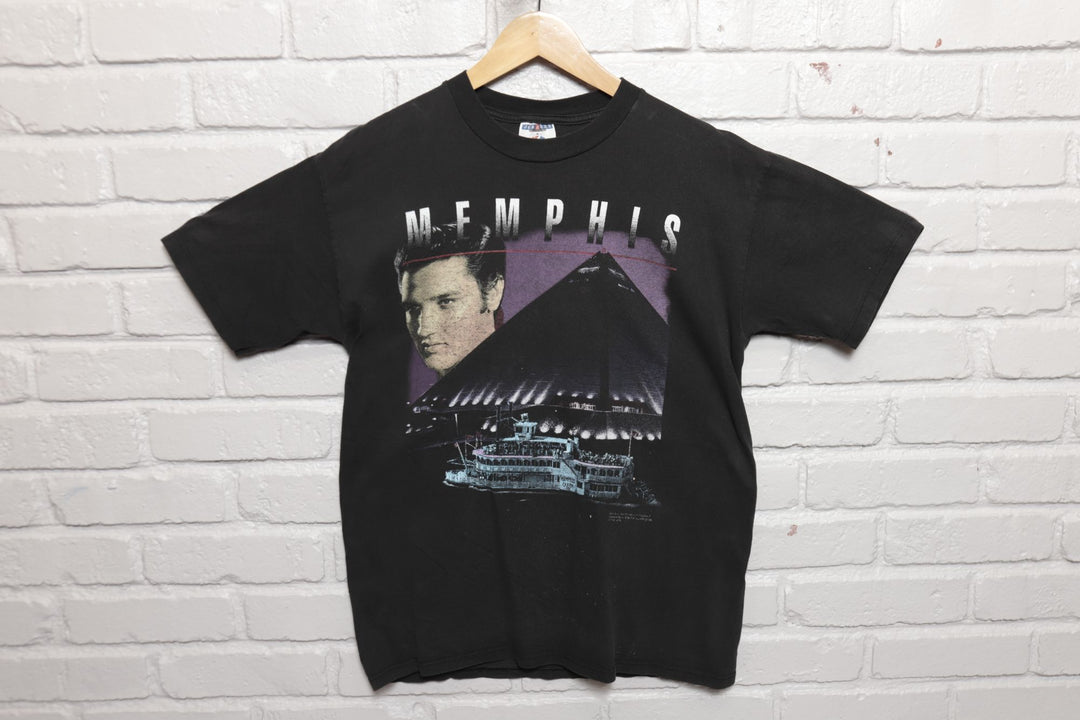 Memphis Elvis Vintage Tourist T Shirt 90s Medium