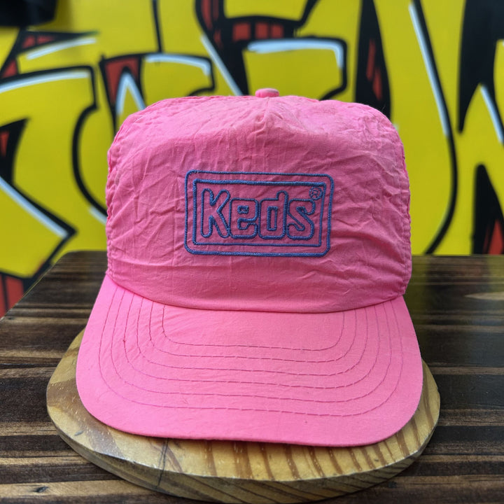 Keds Vintage Nylon Snapback Hat 80s
