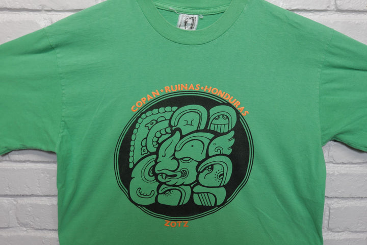 Copan Ruinas Honduras Vintage Zotz T Shirt 90s Large