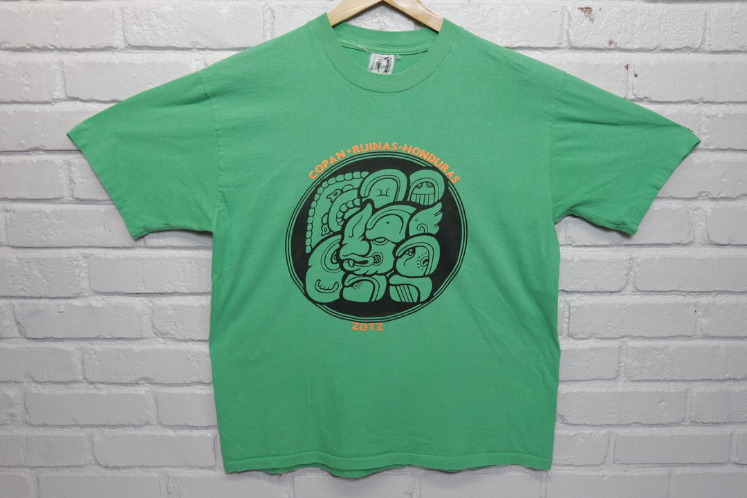 Copan Ruinas Honduras Vintage Zotz T Shirt 90s Large