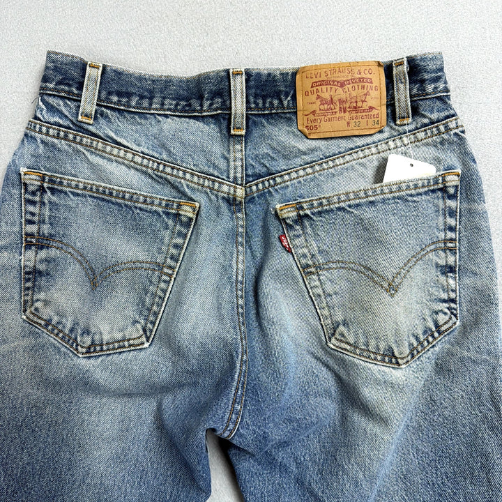 Vintage Levi's 505 Paint Splattered Jeans Size 30
