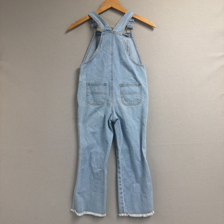 Vintage Disney Mickey Mouse Kids Denim Overalls Size 6