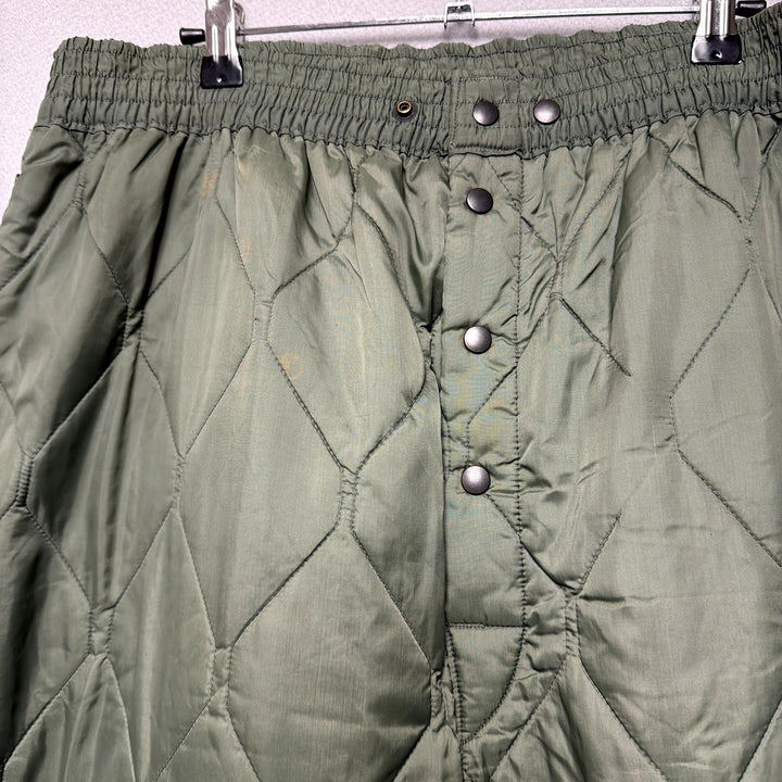 Vintage US Military Vietnam Era Quilted Flight Pants Size Large