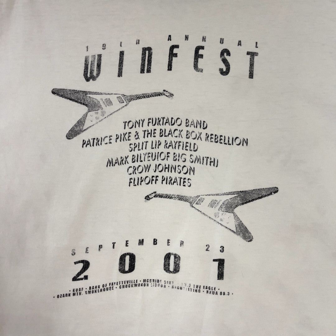Vintage Winfest Music festival Crop T Shirt Size Large
