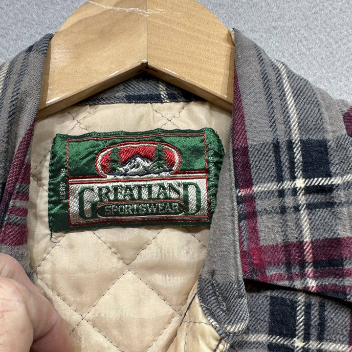 Vintage 90s Greatland Insulated Button Down Shirt Size Medium