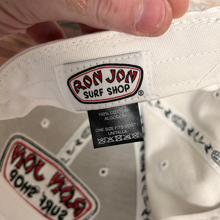 Y2K Ron Jon Surf Shop Hat Panama City White Strapback