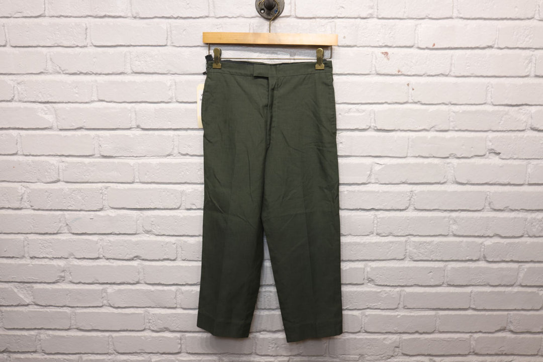 70s sears green work pants size 26/21