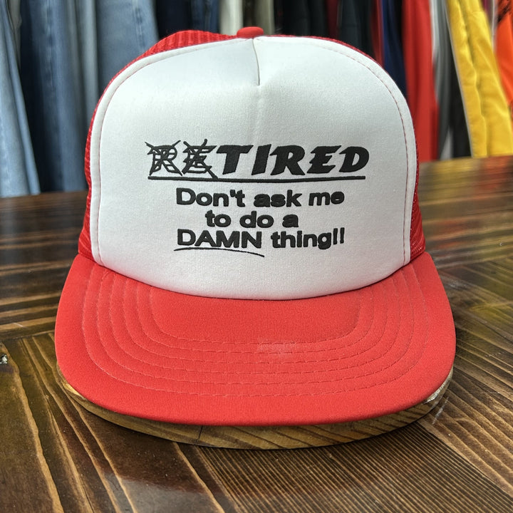 Vintage Retired  80s Snapback Hat