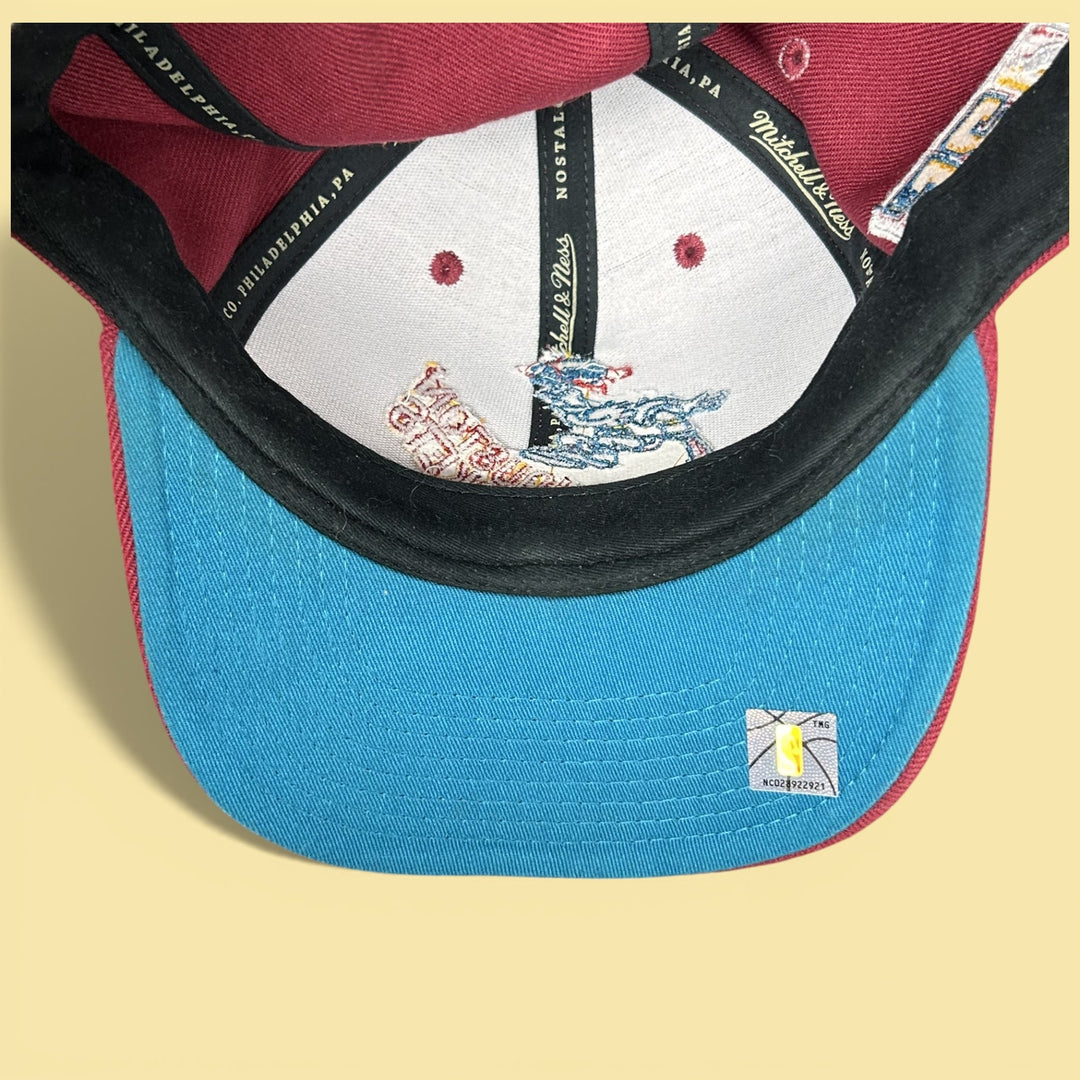 Houston rockets Mitchell and Ness Throwback Fitted Hat Size 8