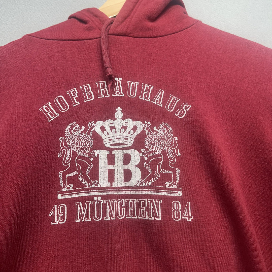 Vintage 1984 Hofbrauhaus Munich Beer Hoodie Size Medium