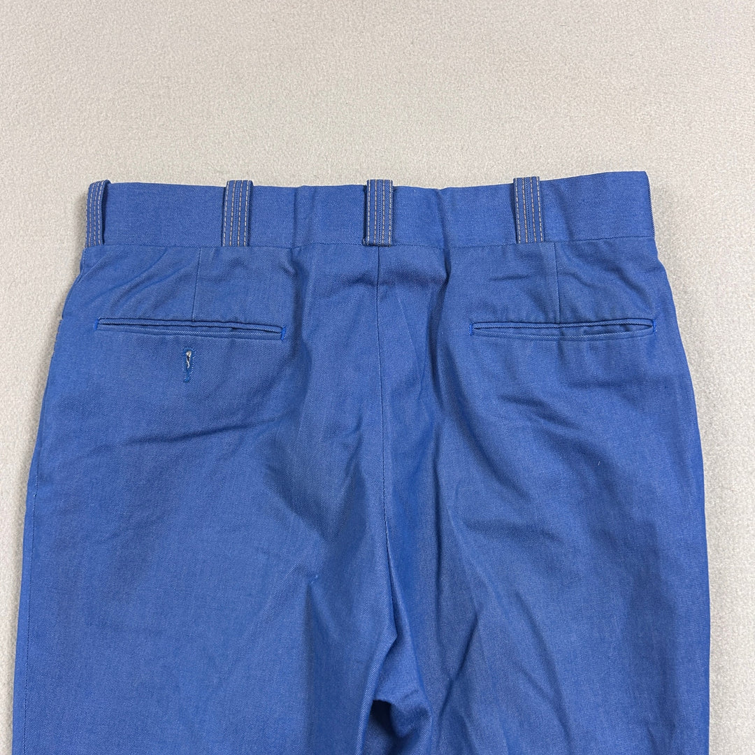 Vintage Flared Polyester Disco Pants Size 33