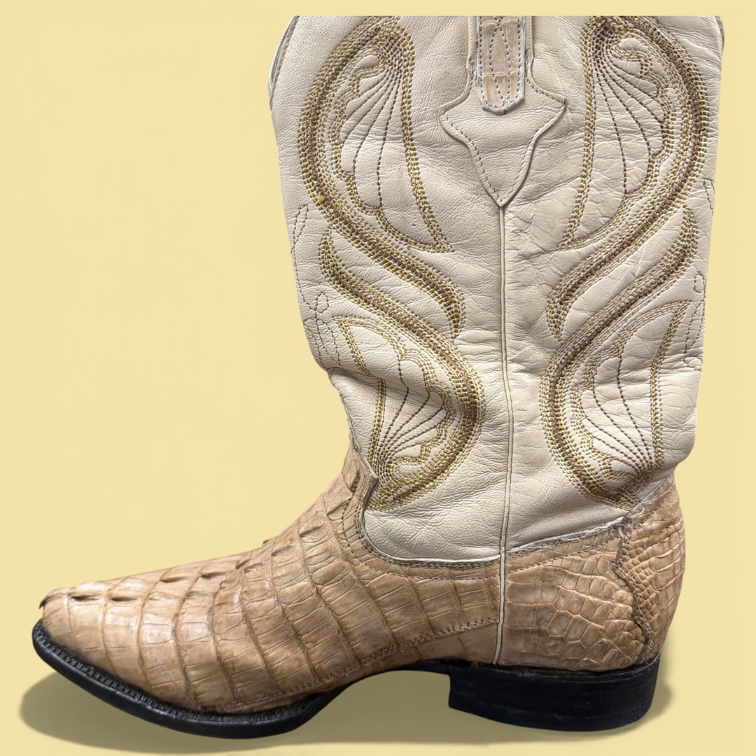 Cuadra Caiman Exotic Leather Cowboy Boots Size 7.5