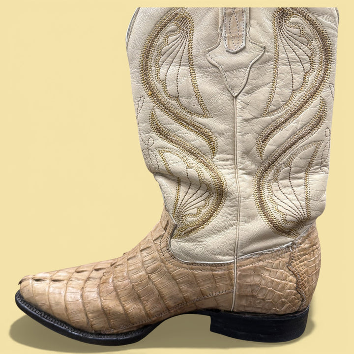 Cuadra Caiman Exotic Leather Cowboy Boots Size 7.5