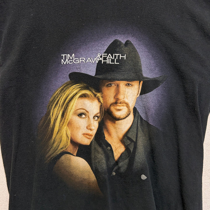 Y2K Tim McGraw & Faith Hill Souls Tour 2000 Concert Shirt Black Size L