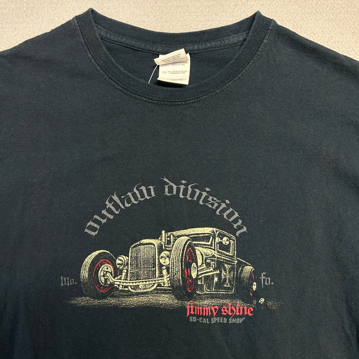 Vintage Jimmy Shine Outlaws Hot Rod T Shirt Size XL