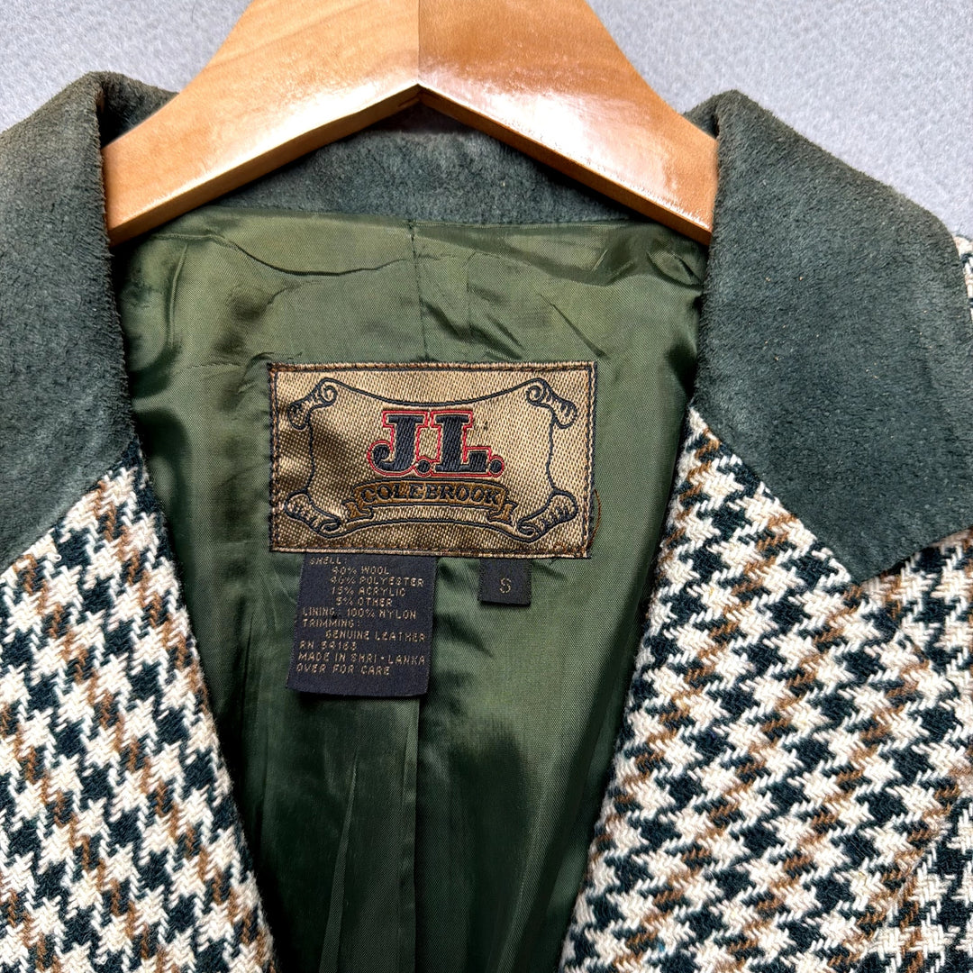 Vintage J.L. Colebrook Houndstooth Blazer Size Small