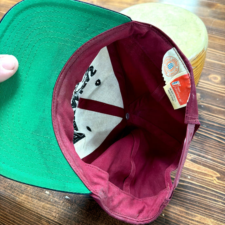 Vintage university of Arkansas Razorbacks Burgundy Snapback Hat