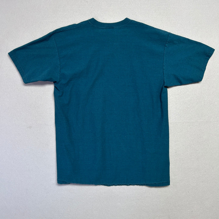 Vintage Hawaii Embroidered Gecko Micro Stripe T Shirt Size XL