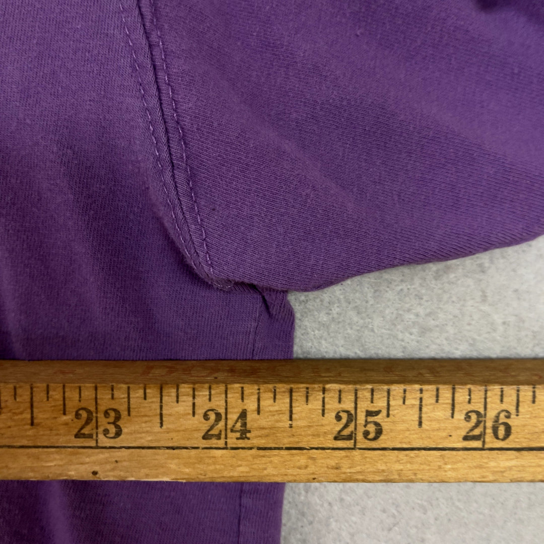 Vintage Duck Head Purple Blank T Shirt Size XL