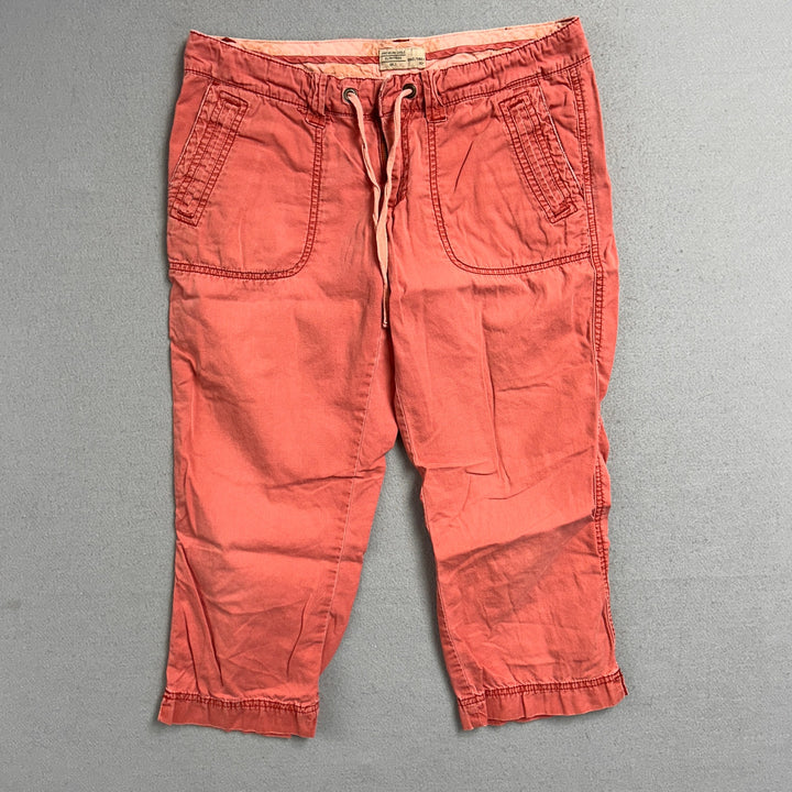 Y2K Women’s American Eagle Washed Red Capris Size 6