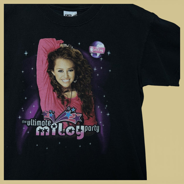 Vintage Y2K Kids Ultimate Miley Cyrus Party T Shirt Size Large