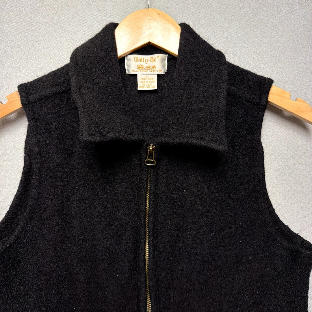Vintage Tally Ho Wool Vest Size Large