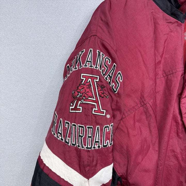 Vintage 90s Arkansas Starter Puffer Jacket Size XL