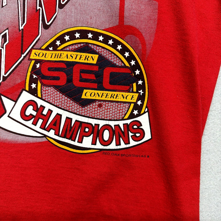 Vintage University of Arkansas SEC Champions T Shirt Size XL