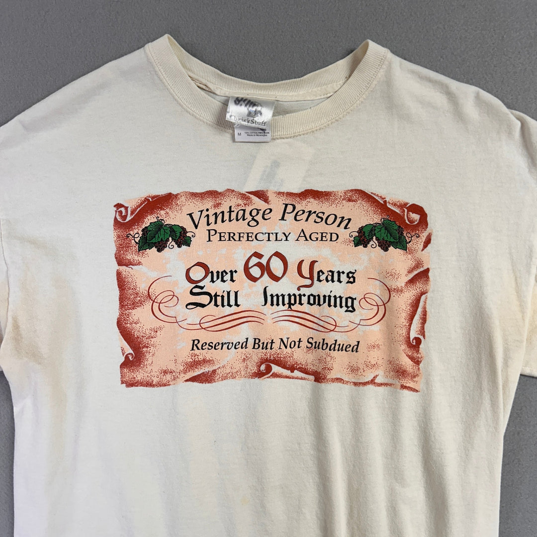 Vintage Person 60 Years Old T Shirt Size Medium