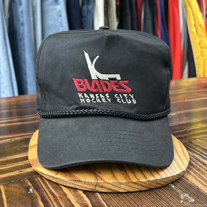 Vintage Kansas City Blades Hockey 90s Snapback Hat