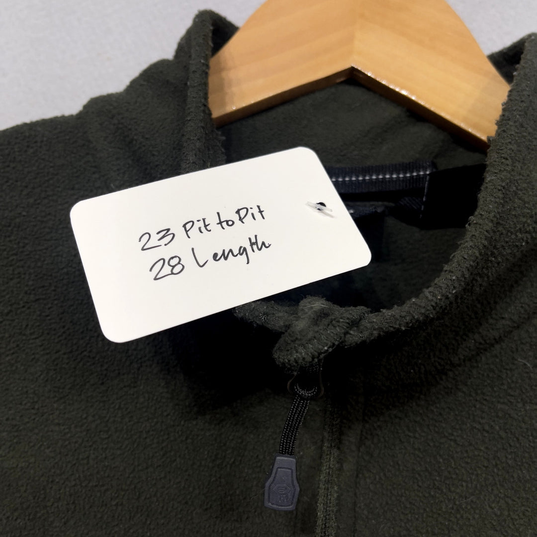 Mountain Hardwear Green Fleece Quarter Zip Sweatshirt Size Large