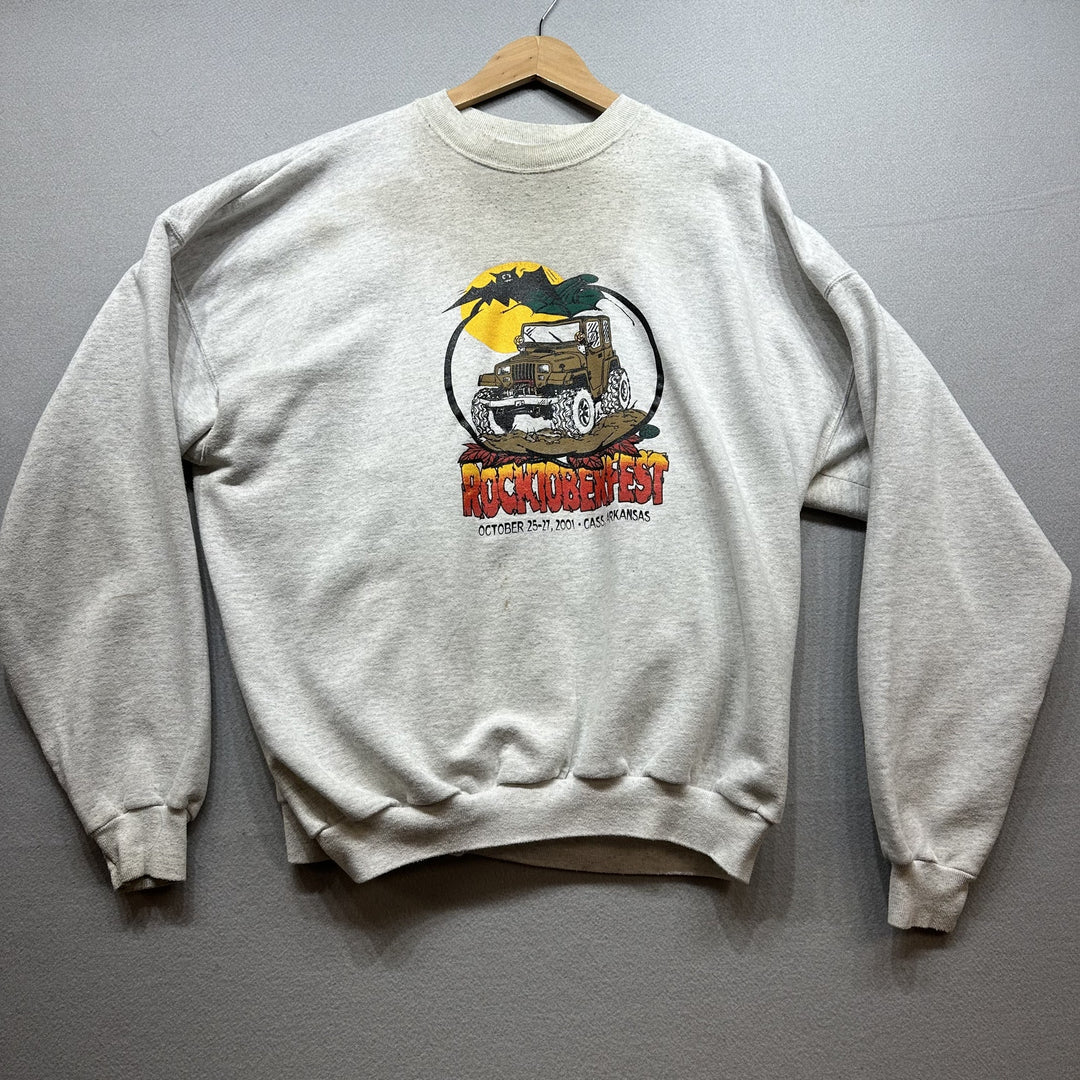 Vintage Rocktoberfest Jeep Off roading Sweatshirt Size XXL