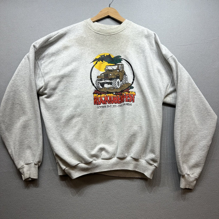 Vintage Rocktoberfest Jeep Off roading Sweatshirt Size XXL
