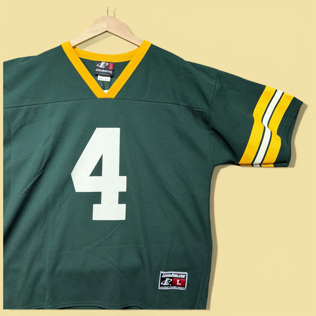 Vintage Brett Favre Packers 90s Logo Athletic Jersey Size Large