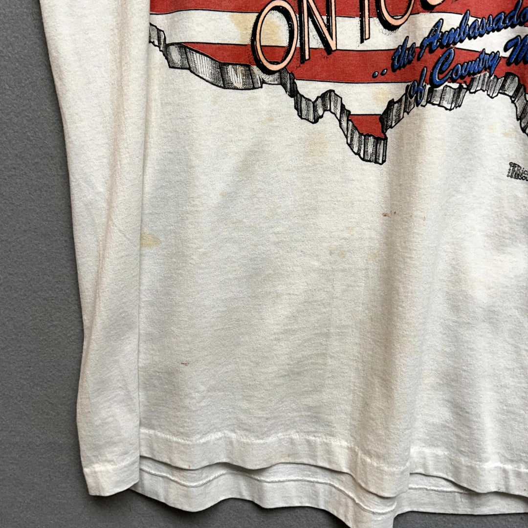 Vintage 90s  Roy Clark Tour T Shirt Size Large