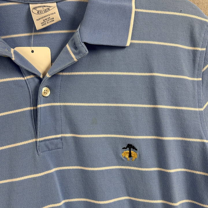 Brooks Brothers Striped Polo Shirt Size Large