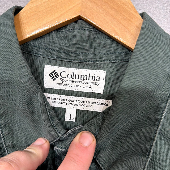 Vintage Columbia Hunting button Down Shirt Size Large