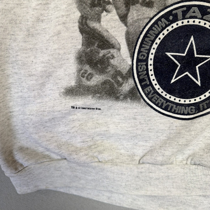 Vintage Dallas Cowboys Taz Looney Tunes Sweatshirt Size XL